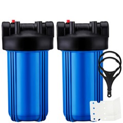 Geekpure Whole House 4.5″ x 10″ Big Water Filter Housing 1″NPT Pack 2