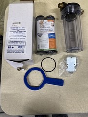 RV Filter Housing Replacement with Bracket and Wrench