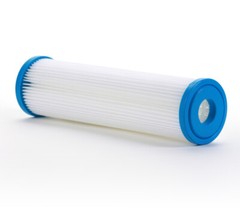 Polyester Pleated Sediment Water Filter, Washable & Reusable, 2.5″ X 10″, 50 μm