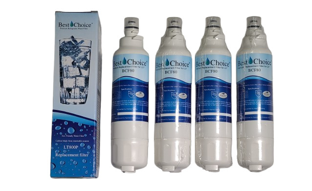 Best Choice BCF80 Fits LG LT800P Refrigerator Water Filter NEW 4 PK