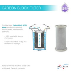 Clear 10″x4.5″ BB 1″ Port Whole House Water Filter System + Gauges