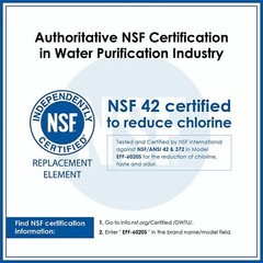 Waterdrop LT800P® Refrigerator Water Filter, Replacement for LG® LT800P®, 1 Pack