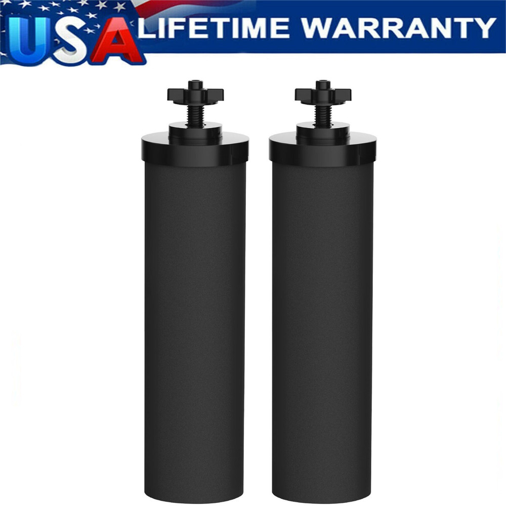 2PCS Water Filter Replacement for Berkey BB9-2 Water Filter Black