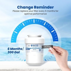WS613B GE MWF Refrigerator Water Filter Replacement – 2 Pack, NSF Certified