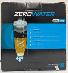 ZeroWater ZD-010Rp, 10 Cup 5-Stage Water Filter Pitcher Reduce Lead NEW