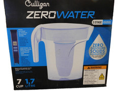 Culligan ZeroWater-5 Stage filtration-7 Cup With Filter-Box Damage