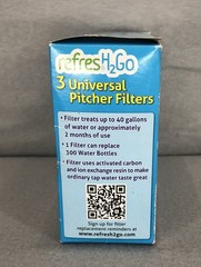 Refresh2Go Universal Pitcher Replacement Filters, White (3pack)
