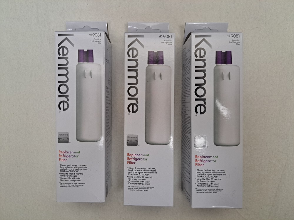 Lot of 3 – Kenmore Replacement Refrigerator Filters #469081 (Sealed)
