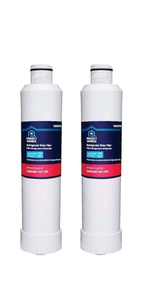 Project Source 2-Pack 6-Month Twist Refrigerator Water Filter S-2-2 #3846784