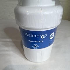 Waterdrop WD-F13 Water Filter Cartridge, GE Compatible, 300 gal, White/Blue