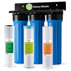 Ispring WGB32B-KS Whole House Water Filter System, 3-Stage Filtration, Reduces H