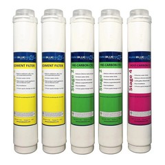 Pure Blue H2O Reverse Osmosis Water Filter System Replacement Filters 5-Count