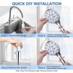 Replacement Shower Filter INAVAMZ 23235 Filter for Hard Water Remove Chlorine…