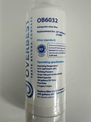 OVERBEST OB6032 Refrigerator Replacement Water Filter