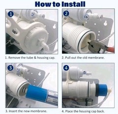 New 600 gpd Reverse Osmosis Membrane Housing Set Water Filtration & Maple Syrup