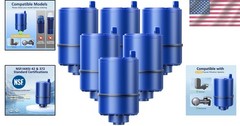 Water Filter Replacement 6 Pack 100 Gallons of Cleaner Water with Coconut Carbon