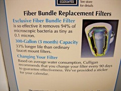 4 Culligan WaterWare Replacement Faucet Mount Filters FM-1RR Fits Model FM-1