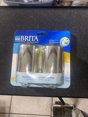 Brita On-Tap Faucet Water Filter Chrome, 2 Count Fits Model FF-100 OPFF-100