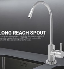 New Brushed Nickel Metpure Euro Style Reverse Osmosis Water Filter Faucet- New