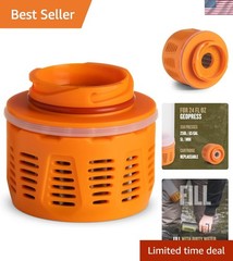 GeoPress Replacement Filter & Purifier Cartridge Hi-Vis Orange