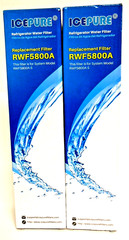 Lot of 2 IcePure RWF5800A Refrigerator Water Filters New Sealed BPA Free F/Ship