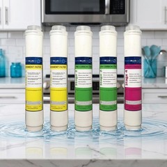 Pure Blue H2O Reverse Osmosis Water Filter System Replacement Filters 5-Count