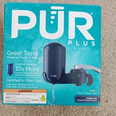 PUR PLUS Faucet Filtration System indigo ink blue new in the box
