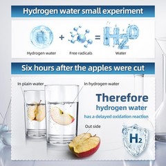Hydrogen Water Bottle, 5000Ppb Hydrogen Water Ionizer, SPE & PEM Hydrogen Water