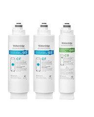 Waterdrop G3 Replacement Filter 1-Year Combo, Pack of 2 WD-G3-CF and 1 WD-G3-CB