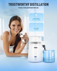 Efficient 750W Water Distilling Machine – 1.1 Gallon Capacity for Home Use