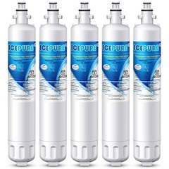 ICEPURE RPWF Refrigerator Water Filter Replacement for GE RPWF, RWF3600A –5 Pack