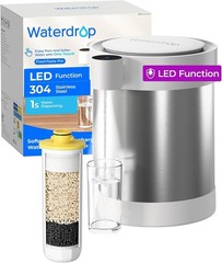 Waterdrop Rechargeable Non-Gravity Water Filter System with LED Function (1+1)