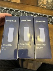 GLACIER FRESH XWF Refrigerator Water Filters, 3 Pack, Replacement for GE XWF.