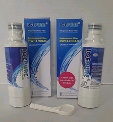 RWF4700AC Water Filter Fit for LT1000P, ADQ747935, LMXS28626D, LT1000PC 2PACK