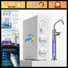 Ultra-Filtration Under Sink Water Filter System, 3-Stage Alkaline Purifier, Redu