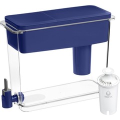 27 Cup Water Filter Dispenser Plastic Polystyrene Family Offices Kitchen Blue US