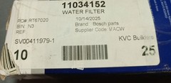 Lot Of 3 Ultra Clarity Water Filter 11034152