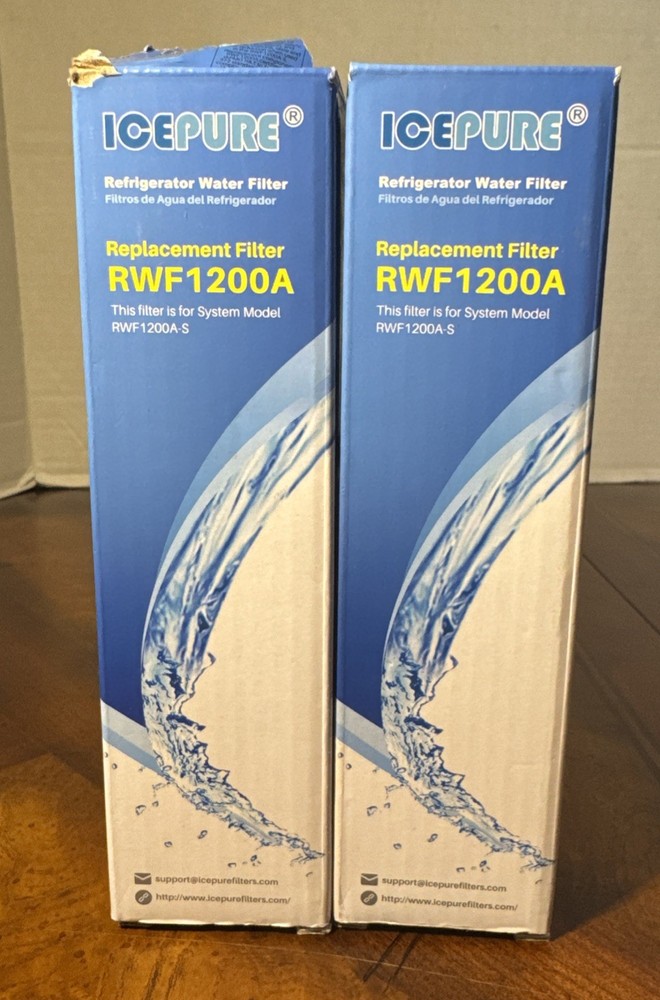 Refrigerator Water Filter Two Ice Pure RWF1200A Replacement Filter New
