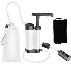 Water Purifier Filtration System with 0.01 Micron Filter Outdoor Emergency Gear