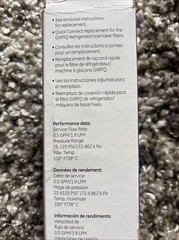 NEW Genuine GE GXRTQR Exterior Refrigerator Ice Maker Water Filter Refill