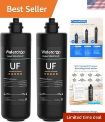 RF10-UF 0.01 Micron Replacement Filter for Under Sink Water Filtration (2 Pack)