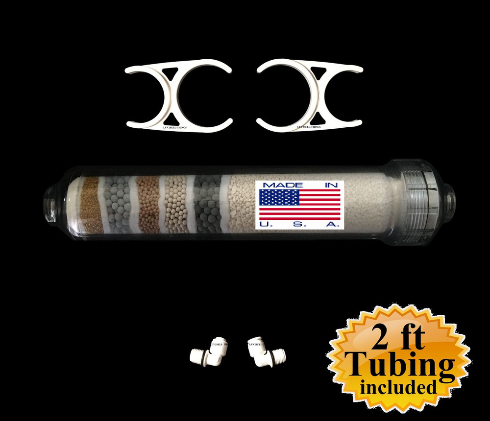 Antioxidant Alkaline High Capacity 10-Layer pH+ Water Filter W/ Quick Connects