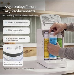 AquaTru Carafe ALKALINE Smart WIFI Countertop RO Water Purifier 4-Stage NEW