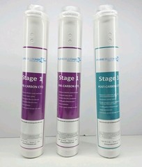 3 PureBlueH20 Pre-CarbonCTO Water Filtration System 2Stage1/1 Stage 3 New Sealed