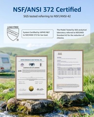 NSF Certified RV Inline Water Filter – Reduces Chlorine & Odor for Pure Taste