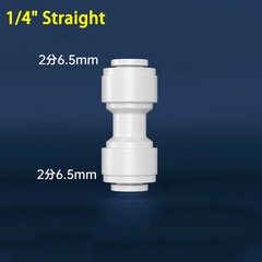 1/8″ ~ 3/4″ Push Fit Pipe Fittings Straight Elbow Tee Connectors RO Water System