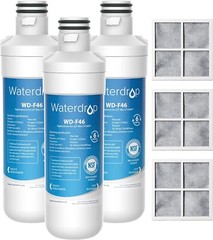 Waterdrop Replacement for LG® LT1000P® Refrigerator Water & Air Filter，3 Combo