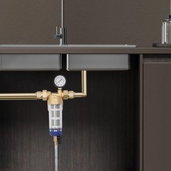 Purewater Whole House Water Pre-Filter System Reusable Spin Down Sediment Filter