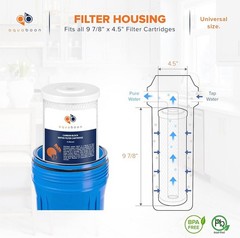 Efficient Water Filtration – 10×4.5 Coconut Carbon Block Filters, Pack of 4