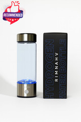 HYDROGEN WATER BOTTLE 1500PPB SPE/PEM GENERATOR 420ML STAINLESS GLASS NEW